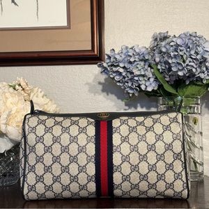 Gucci Ophidia GG navy blue bag